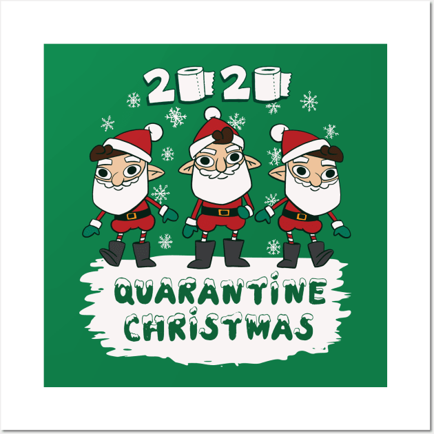 Quarantine Christmas Wall Art by Safdesignx